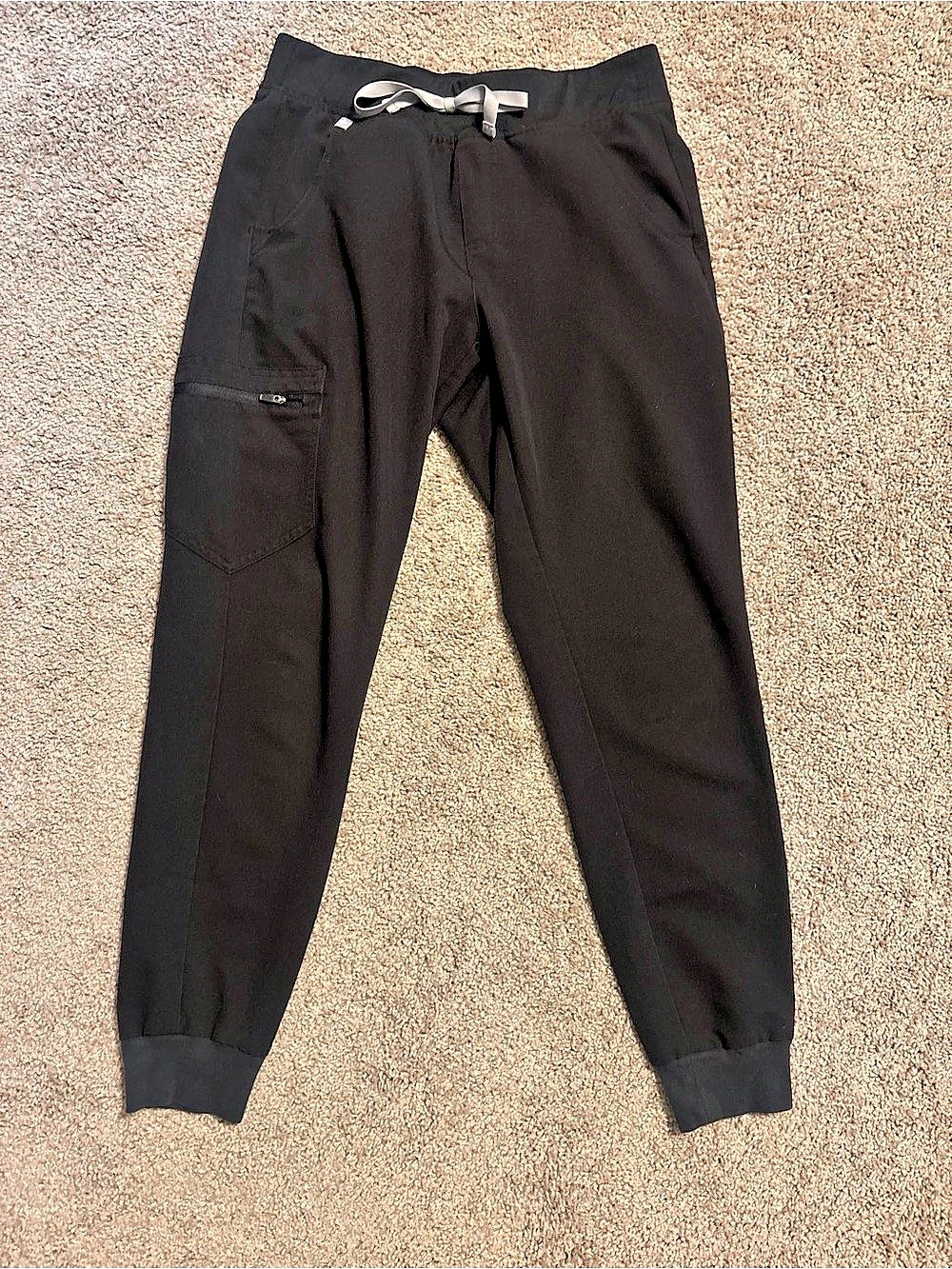 FIGS Zamora Jogger Black Jogger Pants Small
